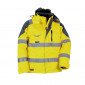 JAUNE - Veste haute visibilité professionnelle de travail homme transport artisan logistique chantier