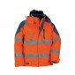 ORANGE - Veste haute visibilité professionnelle de travail homme transport chantier logistique artisan