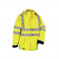 JAUNE/MARINE - Veste Haute visibilité professionnelle de travail homme manutention chantier logistique artisan