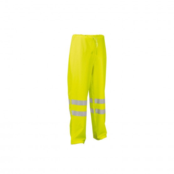 JAUNE - Pantalon haute visibilité professionnel de travail homme artisan logistique chantier manutention
