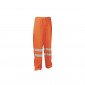 ORANGE - Pantalon haute visibilité professionnel de travail homme transport chantier logistique artisan