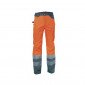 ORANGE - Pantalon Haute visibilité professionnelle de travail homme artisan manutention chantier transport
