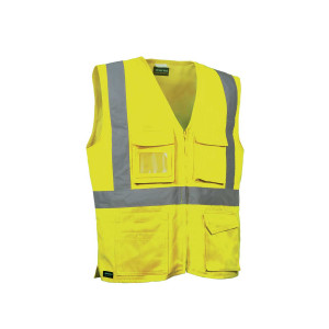 ORANGE - Gilet Haute visibilité professionnel de travail mixte manutention artisan transport chantier