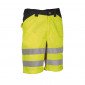 JAUNE/MARINE - Short Haute visibilité professionnel de travail homme artisan manutention chantier logistique