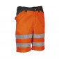 ORANGE/MARINE - Short Haute visibilité professionnelle de travail homme chantier manutention artisan logistique