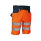 ORANGE/MARINE - Short professionnel de travail homme manutention chantier logistique artisan