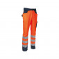 ORANGE/MARINE - Pantalon haute visibilité professionnel de travail mixte transport chantier manutention artisan