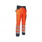 ORANGE/MARINE - Pantalon Haute visibilité professionnelle de travail mixte logistique artisan manutention chantier