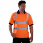 ORANGE - Polo professionnel de travail homme chantier logistique artisan manutention