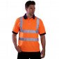 ORANGE - Polo professionnel de travail homme manutention artisan logistique chantier
