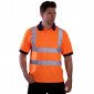 ORANGE - Polo professionnel de travail homme transport artisan logistique chantier