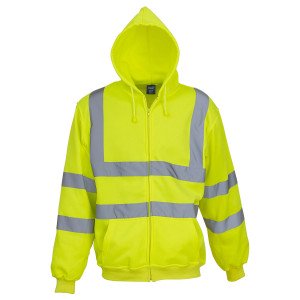 JAUNE - Sweat professionnel de travail mixte manutention chantier transport artisan