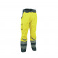 JAUNE - Pantalon haute visibilité professionnel de travail homme logistique artisan transport chantier