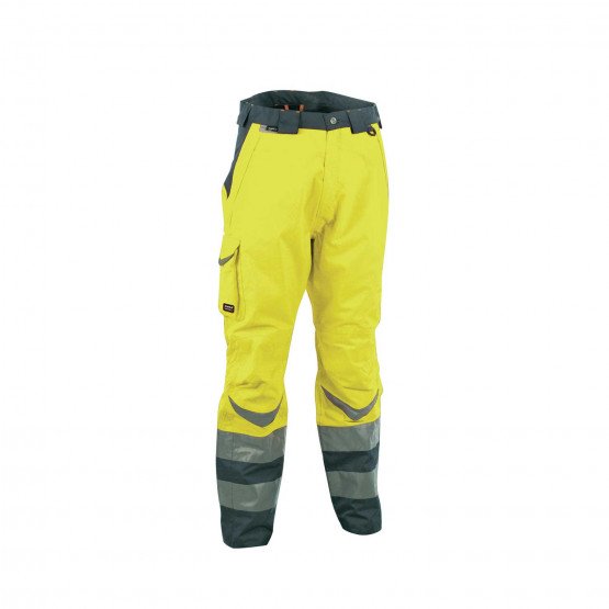 JAUNE - Pantalon haute visibilité professionnel de travail homme logistique artisan transport chantier
