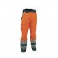 ORANGE - Pantalon haute visibilité professionnelle de travail Extérieur : 100% Polyester enduit polyuréthane - Rembourrage : 100