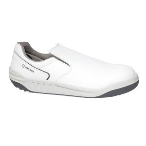 BLANC - Chaussure de cuisine de sécurité S2 professionnelle de travail blanche noire ISO EN 20345 S2 mixte restauration hôtel cu