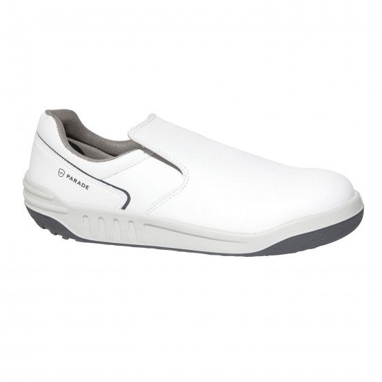 BLANC - Chaussure de cuisine de sécurité S2 professionnelle de travail blanche noire ISO EN 20345 S2 mixte hôtel serveur cuisine