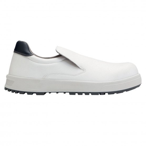BLANC - Chaussure de cuisine de sécurité S2 professionnelle de travail blanche ISO EN 20345 S2 homme restauration serveur restau