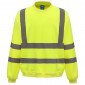 JAUNE - Sweat shirt Haute visibilité professionnel de travail homme chantier transport artisan manutention