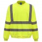 JAUNE - Sweat shirt Haute visibilité professionnel de travail homme transport artisan logistique chantier