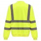 JAUNE - Sweat shirt Haute visibilité professionnel de travail homme manutention chantier logistique artisan