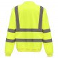 JAUNE - Sweat shirt Haute visibilité professionnel de travail homme transport artisan logistique chantier
