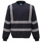 MARINE - Sweat shirt Haute visibilité professionnel de travail homme transport chantier manutention artisan