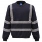 MARINE - Sweat shirt Haute visibilité professionnel de travail homme manutention chantier logistique artisan