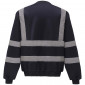 MARINE - Sweat shirt Haute visibilité professionnel de travail homme transport chantier manutention artisan