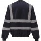 MARINE - Sweat shirt Haute visibilité professionnel de travail homme chantier transport artisan manutention