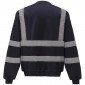 MARINE - Sweat shirt Haute visibilité professionnel de travail homme artisan transport chantier manutention