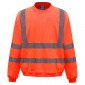 ORANGE - Sweat shirt Haute visibilité professionnel de travail homme chantier transport artisan manutention