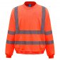 ORANGE - Sweat shirt Haute visibilité professionnel de travail homme artisan transport chantier manutention