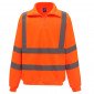 ORANGE - Sweat Haute visibilité professionnelle de travail homme transport artisan manutention chantier