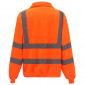 ORANGE - Sweat Haute visibilité professionnelle de travail homme logistique artisan manutention chantier
