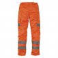 ORANGE - Pantalon haute visibilité professionnel de travail homme transport chantier logistique artisan