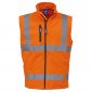 ORANGE - Softshell Haute visibilité professionnelle de travail homme manutention chantier logistique artisan