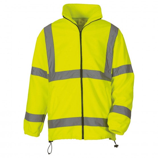 JAUNE - Veste Haute visibilité professionnelle de travail homme transport chantier logistique artisan