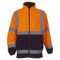 ORANGE/MARINE - Veste Haute visibilité professionnelle de travail homme transport artisan manutention chantier