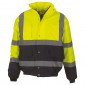 JAUNE/MARINE - Blouson Haute visibilité professionnel de travail homme transport artisan logistique chantier