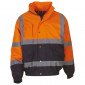 ORANGE/MARINE - Blouson Haute visibilité professionnelle de travail homme transport artisan manutention chantier