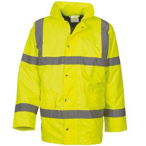ORANGE - Parka Haute visibilité professionnel de travail homme transport chantier logistique artisan