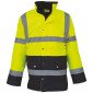 JAUNE/MARINE - Veste de sécurité Haute visibilité professionnelle de travail homme manutention chantier logistique artisan