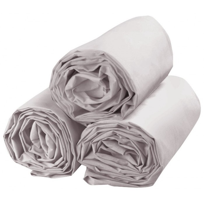 Drap housse professionnel hébergement foyer blanc Coton/Polyester