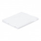 BLANC - Drap plat professionnel hébergement foyer blanc Coton/Polyester restauration restaurant serveur cuisine