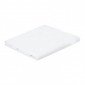 BLANC - Drap plat professionnel hébergement foyer blanc Polyester/Coton cuisine hôtel restaurant restauration