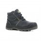 NOIR - Chaussure haute de sécurité S3 professionnelle de travail noire en cuir ISO EN 20345 S3 mixte artisan menage chantier ent