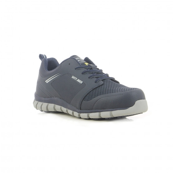 BLEU - Chaussure de sécurité S1P professionnelle de travail EN ISO 20345 S1P mixte logistique artisan manutention chantier
