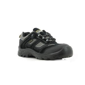 NOIR - Chaussure de sécurité S3 professionnelle de travail noire en cuir EN ISO 20345 S3 mixte logistique artisan manutention ch