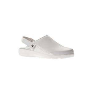 GRIS - Sabot professionnel de travail en cuir ISO EN 20347 femme auxiliaire de vie infirmier aide a domicile médical